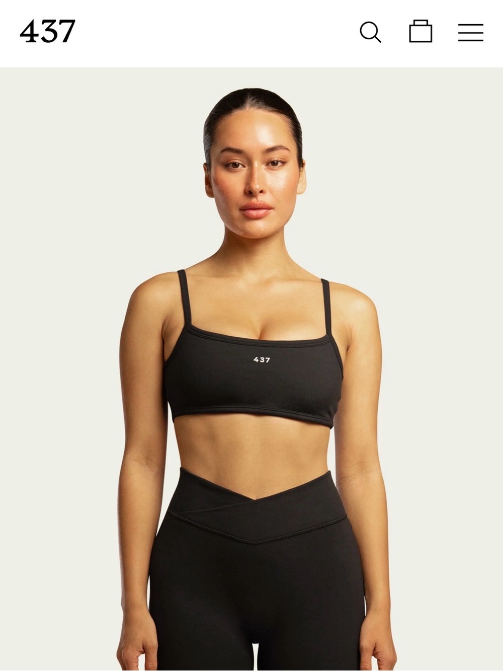 437 Micro Bra Black